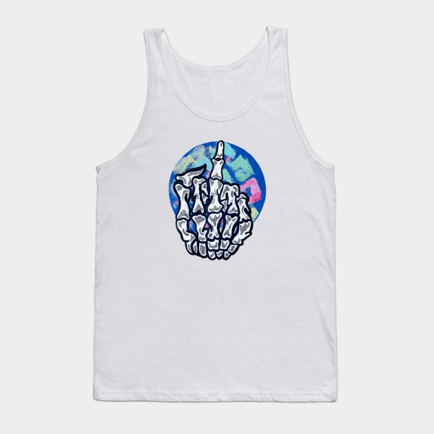 Middle Finger Tank Top by Art by Rory 